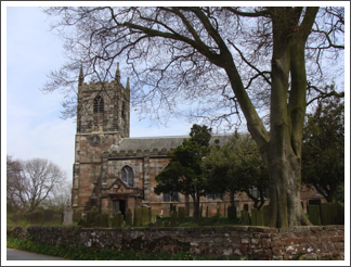 Time check at St Leonard, Ipstones