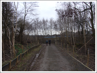 Enjoying the diverted footpath